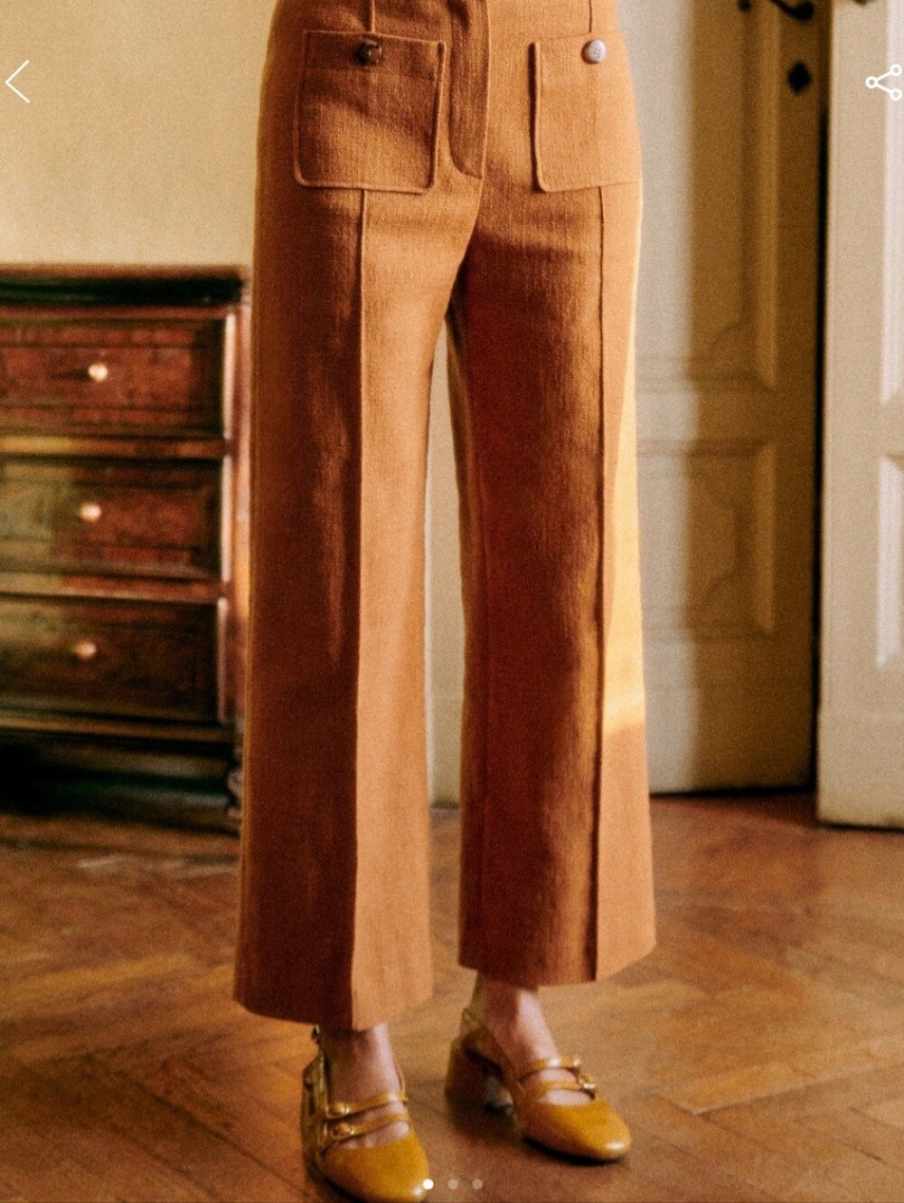 Sezane Emilio Trousers Ochre